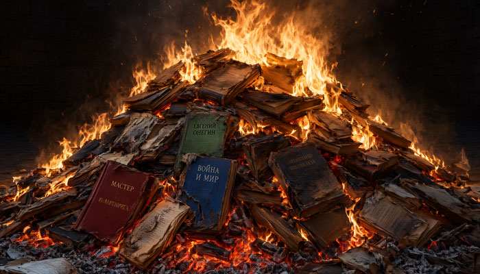 Книги в костре